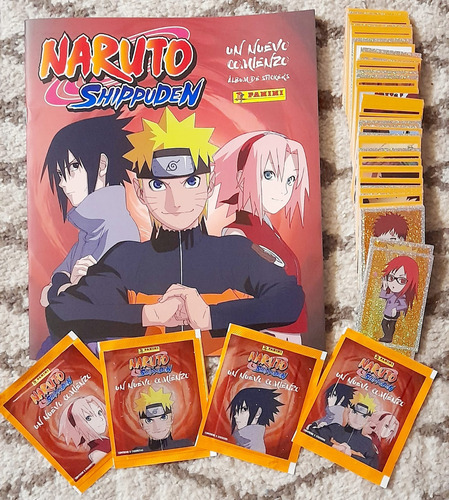 .- Album Naruto Shippuden Un Nuevo Comienzo Panini Completo
