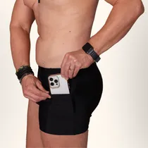 Comprar Sunga Boxer Masculina Adulto Com Bolso Lateral Moda Praia