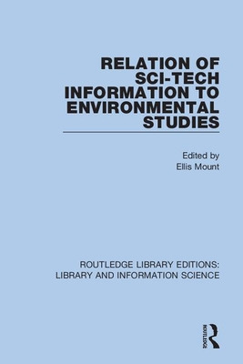 Libro Relation Of Sci-tech Information To Environmental S...