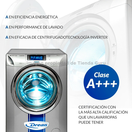 Imagen 3 de 9 de Lavarropas Drean Inverter Wifi 10kg 1200 Rpm Gris 10.12 Wcrg