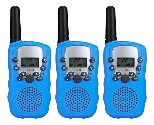 Set De 3 Radios Lazhu Kids Walkie Talkie Para Con Alcance Fs