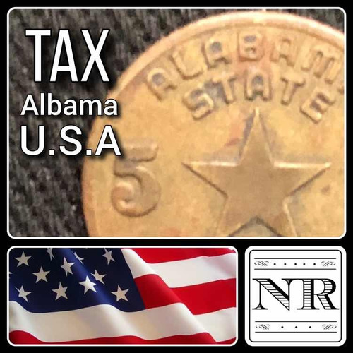 Imagen 1 de 3 de Impuesto Eeuu - Tax - Token - Ficha - Alabama - Estrella