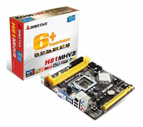Mother Biostar H81mhv3 Socket 1150 Intel Hdmi Usb 3.0 Dmaker