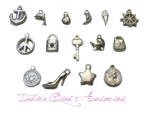 100 Dijes Surtidos Insumos Bijouterie - Souvenirs