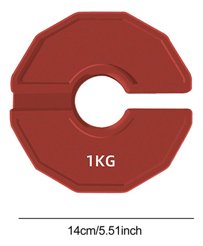 Pesas De Micos De Micro Placa De Gimnasio 1 Kg Rojo