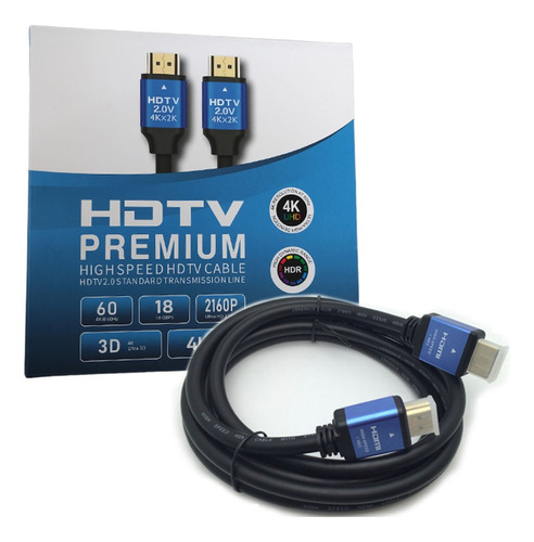 Cable Hdmi 20 Metros 4k Ultrahd Premium Version 2.0 Hdtv