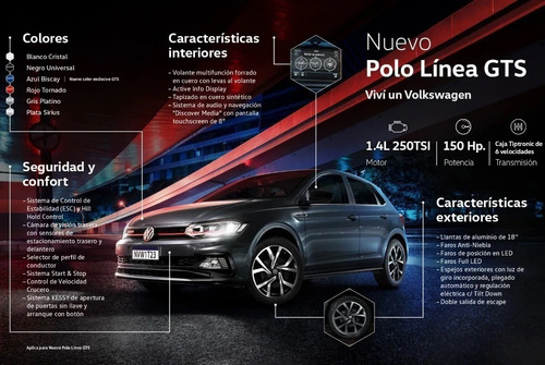 Nuevo Volkswagen Polo Gts 2021 1.4 Tsi Entrega Inmediata Vw