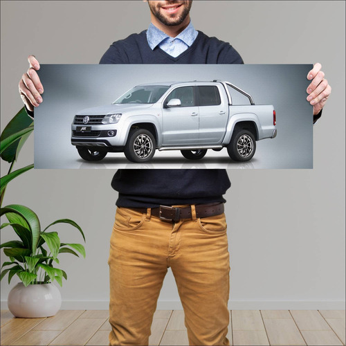 Cuadro 30x80cm Auto 2010 Volkswagen Amarok Doubl 538