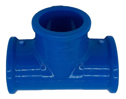Conexão Tê 32mm Pvc Azul Irrigação Amanco (10 Un)