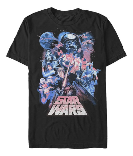 Star Wars & Tall Pastel - Camiseta De Manga Corta Para Hombr