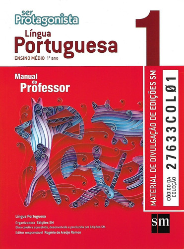 Ser Protagonista - Língua Portuguesa - 1º Ano Ensino #0100#