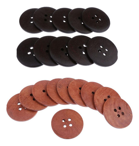 20 Piezas 4 Agujeros Adornos 50mm