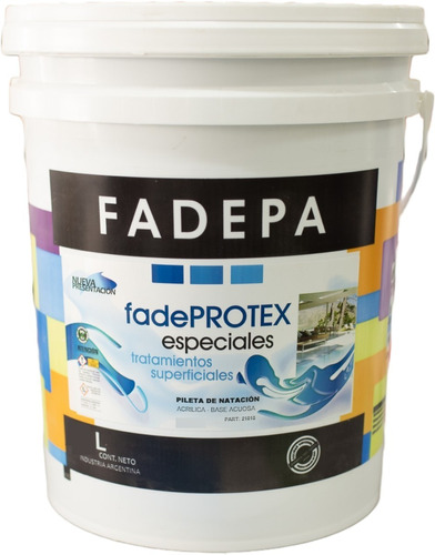 Pintura Para Pileta Base Acuosa Premium 20 Lt Fadepa