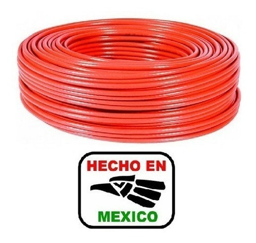 Rollo De Cable Calibre 12 Thw Con 100 Metros Rojo Regalalo