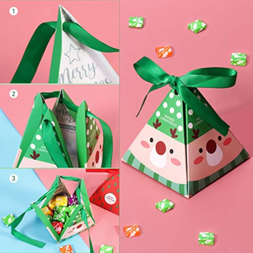 30 Cajas De Navidad Con Caramelos Decoraciones Navidenas