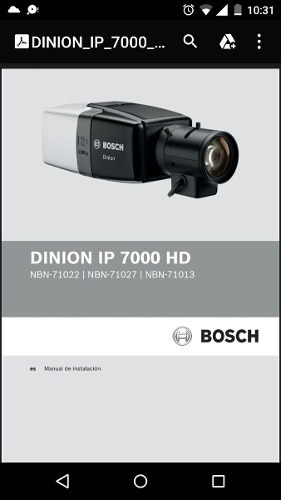 Cámara de seguridad  Dinion 7000 con resolución Full HD 1080p