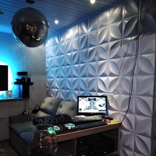 Placas 3d Kit Com 88 Revestimento Parede Pvc 22m² 50x50cm