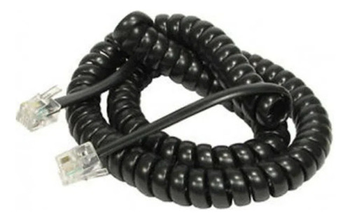 Cable Extension Retráctil Alargador Telefono Fijo Rj12 2mt