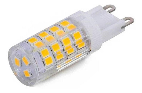 Kit 10 Lampada 4w 110v Led G9 2700k Branco Quente Zan29