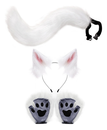 Disfraz De Gato Animal Cosplay Diadema Accesorios Niños