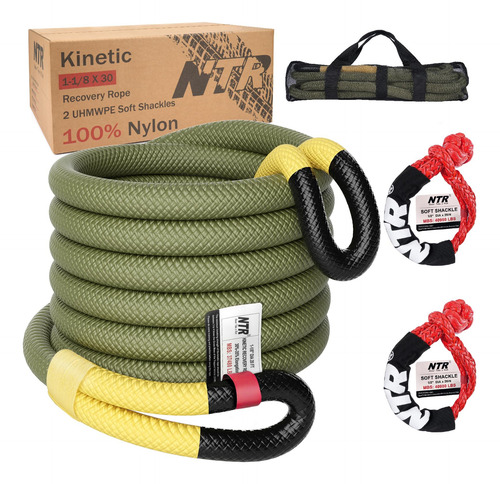 Ntr Cuerda De Remolque 1-1/8 X 30 Con Grilletes