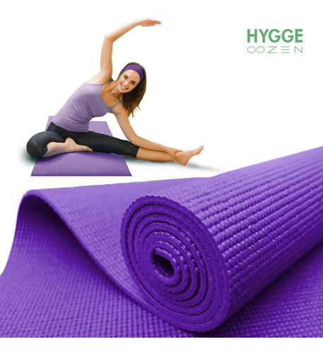 Imagen 6 de 10 de Pack X12 Mat Yoga Pilates Antideslizante Pvc 6mm + Correa