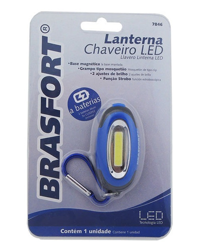 Lanterna Brasfort Chaveiro 7846 C/ Baterias Inclusas