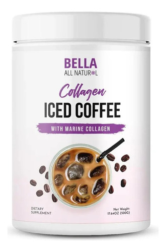 Iced Coffe Colageno & Lemonade Strawberry Bella All Natural