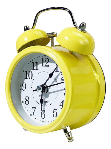 Reloj Despertador Retro Con Esfera Que En La Oscuridad Y Sin