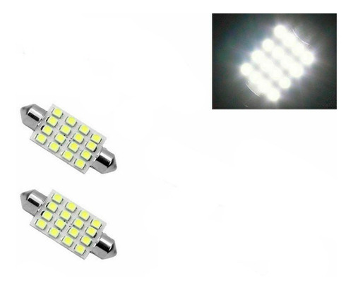 X2 Pcs 16smd 12v Placa De Luz Led Blanco