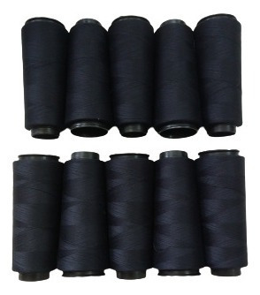 Linha Reta 120 C/ 2.000mil Jardas Kit Com 25 Cones Preto