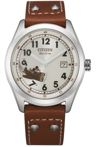 Reloj pulsera Citizen BV1088-08W de cuerpo color plata, analógica, para hombre color, bisel color plata