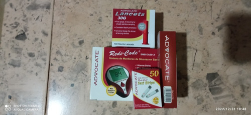Glucometro Digital Advocate Redi-code +50 Tiritas +lancetas