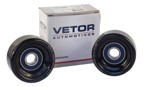 Kit 2 Polias Tensor Vw Saveiro 1.6 1.8 2.0 8v 1996 Até 2009