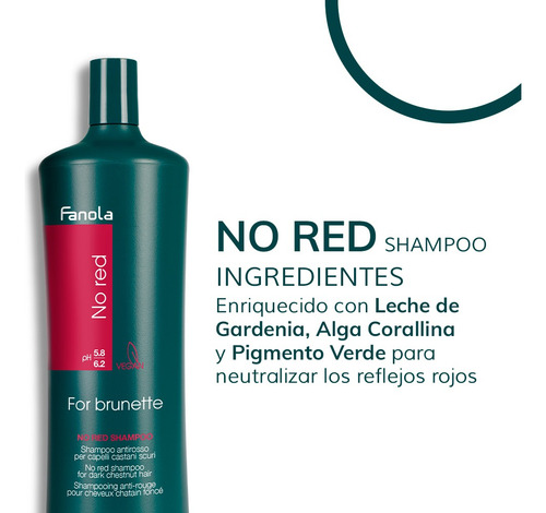 Shampoo Y Mascarilla Matiz Cafés Chocolates Fanola No Red Lt