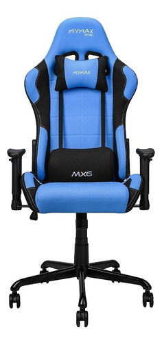 Cadeira Gamer Mx6 Giratória Azul E Preto Mymax