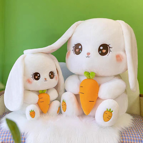 Peluche Conejo Con Zanahoria Grande Tierno 30cm