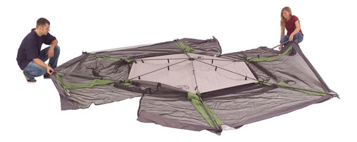 Tienda De Campaña Con Toldo Instantáneo Refugio Portátil Gris