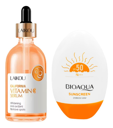 Serum Facial Vitamina C California + Protector Solar 50fps