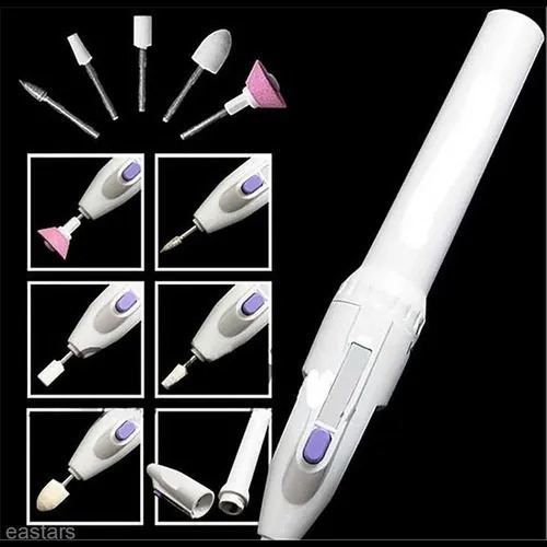 Imagen 5 de 6 de Torno Pulidor De Uñas 5 Puntas Manicura Profesional