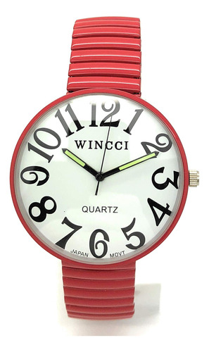 Wincci Reloj Elastico Para Hombre Y Mujer, Con Numeros Grand