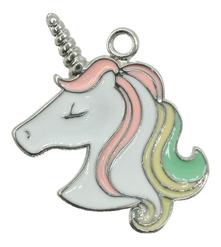 Dijes Unicornios Cabeza Bijou Candy Bar Souvenir X10 Unid