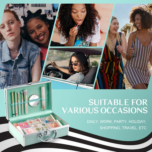 Makeup Kit Color Nymph All In One For Girls W/ Train Case