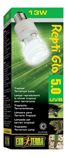 Exo Terra Foco Uvb 100 13w Repti Glo 5.0 Reptiles Tropicales