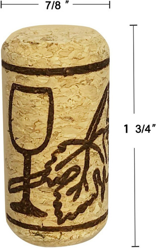 Imagen 3 de 4 de Corchos Para Botellas De Vino 50 Unidades
