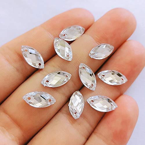 300 Piezas De Strass Acrílico Con Forma De Ojo De Caballo, T