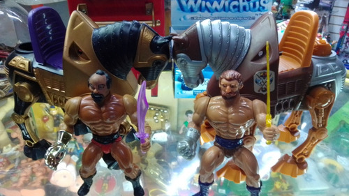 Heman Figura Fisto Con Stridor Y Jitzu Con Night Stalker 80s (Usado)