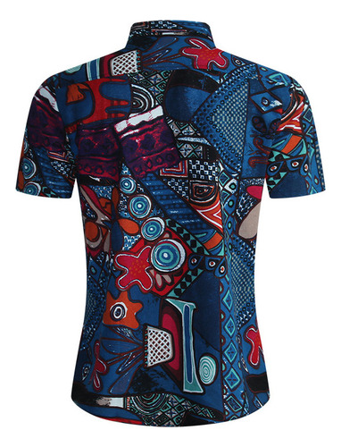 Camisa Hawaiana Con Flores De Playa
