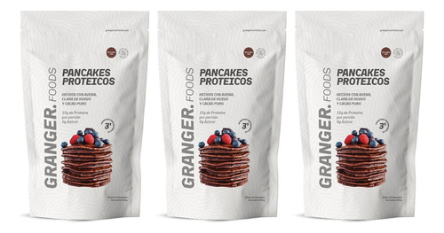 Granger Kit X3 Pancakes Proteicos Chocolate Suplemento 450gr