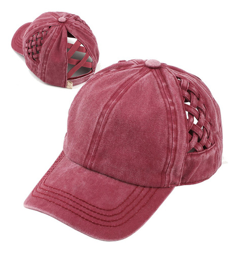 Gorra De Béisbol Infantil Gorro De Cola De Caballo Con Moño